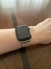 Correa de acero inoxidable para Apple Watch, repuesto de pulsera deportiva para iWatch 6, 5, 4, 3, 40mm, 44mm, 38mm, 42mm