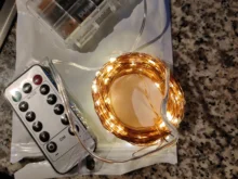 String-Light Timing-Battery Christmas-Decoration Remote-Control Festive Party Copper