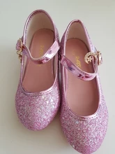 Zapatos de cuero para niña, zapatos de vestir de boda para niña, zapatos de baile de princesa Elsa con lazo, Sandalias planas informales para niña 2020