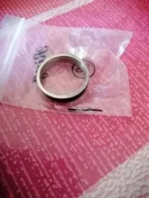 SHOUMAN-anillo de acero inoxidable 316L con abalorio para mujer, sortija con grabado personalizado, Color oro rosa, Blanco, Negro, para hombre y mujer