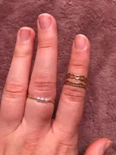 Anillos de perlas de imitación para mujer, joyas geométricas de onda redonda de Color dorado, conjunto de anillos abiertos para dedos, joyería para fiesta y boda, 1/3/5 Uds.