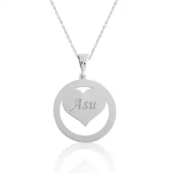 

Merve Silver 925 Sterling Silver Love Circle Is Lady Necklace