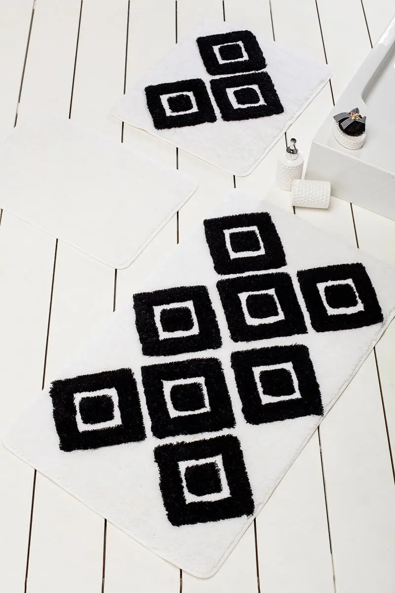 Коврик для ванной | коврик для ванной нескользящие Противоскользящие коврики 3л белая плитка набор 60X100 cm-50X60 Cm-40X60 см