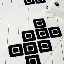 Коврик для ванной | коврик для ванной нескользящие Противоскользящие коврики 3л белая плитка набор 60X100 cm-50X60 Cm-40X60 см