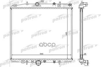 

Radiator cooling system Citroen C8 2.0/2.0 16 V/2.0HDi/2.2/2.2hdi/3.0 v6 02-, Fiat Ulysse 2.0/2 patron art. Prs3595