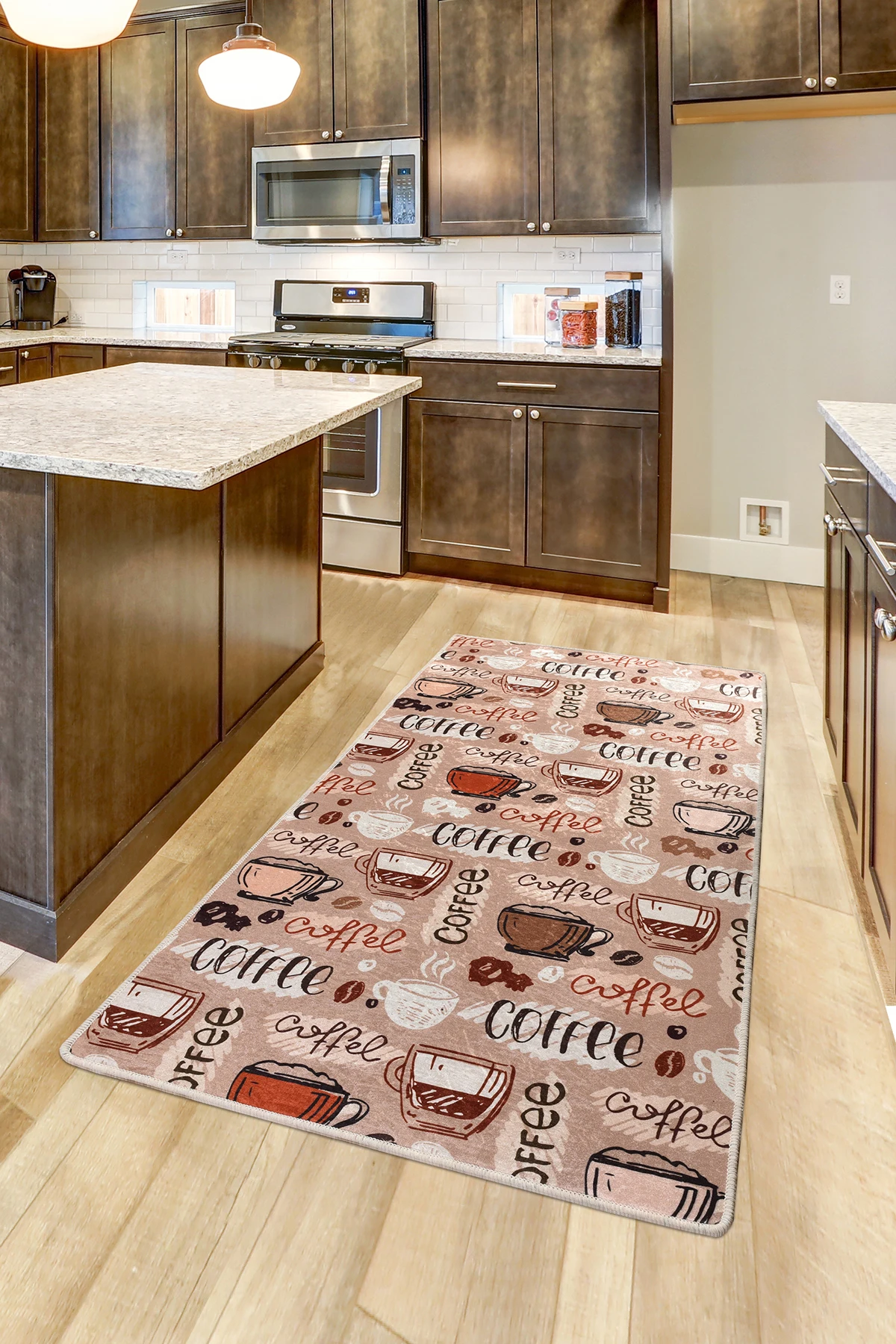 

Kitchen Carpet - Kitchen Accersories | Coffee Cup with Captions | Cup Of coffeedjt 160X230 cm