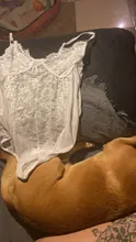 Body Sexy sin mangas de encaje entallada para mujer, ropa interior ajustada con cuello de pico, eslinga de espagueti, pijamas de leotardo