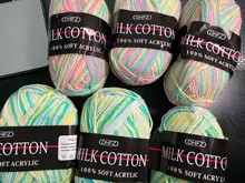 Wool-Yarn Scarf-Hat Sweater Craft Crochet Hand-Knitted Milk Warm Soft Baby Cotton 50g/pc