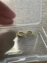 ROXI-Pendientes de aro coloridos con cristales de circonita para mujer, aretes de lujo, a granel, ajustados, de cartílago arcoíris