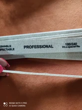 10 unids/lote papel de lija lima de uñas para uñas de gel 180/240 manicura profesional de pedicura de doble cara conjunto de limas de uñas herramientas