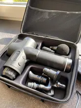 Pistola de masaje de alta frecuencia para relajación muscular, masajeador eléctrico con bolsa portátil, pistola de terapia para fitness