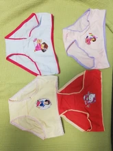 Lote de 4 Uds. De ropa interior para niños, bragas de algodón para niñas, pantalones cortos con diseños de dibujos animados de 2 a 10 años, ZL15