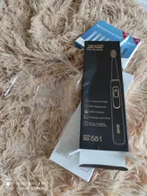 Cepillo de dientes eléctrico Seago Sonic SG-551 con reemplazo de cabezales de cepillo 4 modos de limpieza una operación clave sónico vibración cepillo resistente al agua