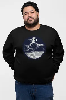 

Angemiel Wear Mountain House And Lake Black Men 'S Sweatshirt