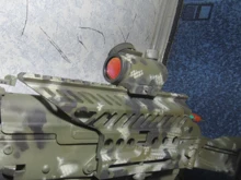 1x40 punto rojo alcance táctico Rifle verde rojo punto colimador punto con 11mm/20mm montaje carril Airsoft aire de caza