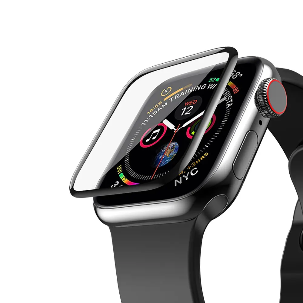 Защитное стекло HOCO Curved Tempered Glass Black для Apple Watch 40mm Series 4(Черный