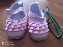Zapatos de verano para recién nacidos, suela suave, antideslizante, liso con volantes, primeros pasos, 2019