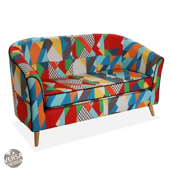 

Versa Home Brais large chair printed material four-legged polyester with armrest 19501410