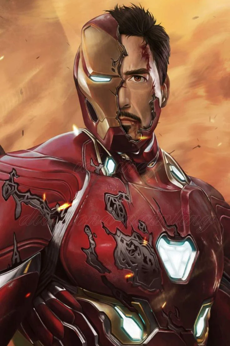 Marvel Heroes Iron Man 30*40cm full round drill diamond painting