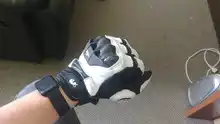 Guantes de cuero para motociclista para hombres, accesorio para manos de motociclista masculino, de color negro y blanco, guantes de equipo de carreras de carretera, para verano e invierno
