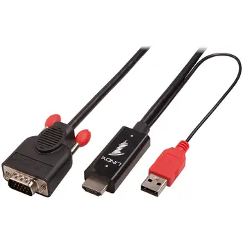 

HDMI to VGA adapter cable, 2 mLINDY31.0