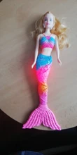 Muñecas de sirena de 11,5 pulgadas hechas a mano, rosa y verde, juguetes para niños para Barbie, el mejor regalo de cumpleaños DIY para niña