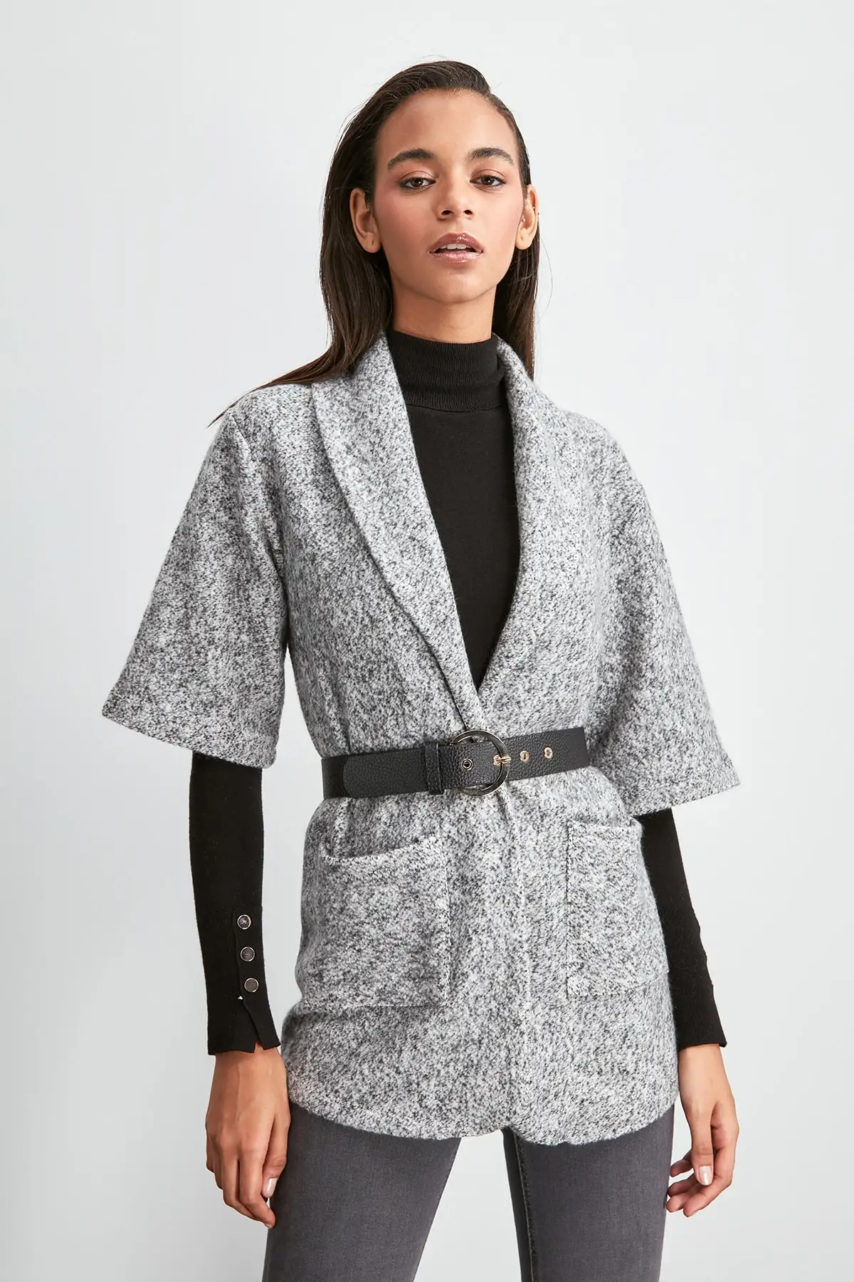 

Trendyol Textured Knit Jacket TWOAW20CE0363
