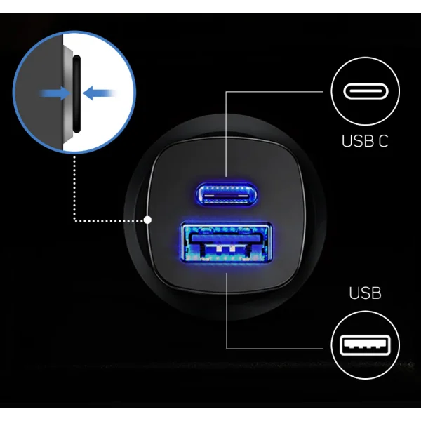 Зарядное устройство в прикуриватель baseus