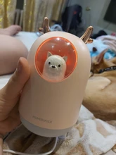 Humidificador ultrasónico con USB para el hogar, difusor de aceites aromáticos, lámpara LED de Color romántico, 300ml