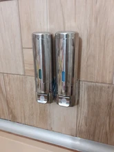 Lotion Soap-Dispenser Shampoo Wall-Mounted Hotel Bathroom Stainless-Steel New