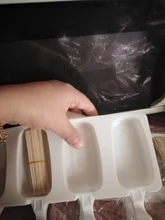 Moldes de silicona para helados, bandeja de cubitos de hielo de 4 celdas, fabricante de paletas de comida seguro, congelador casero, moldes de accesorio de cocina