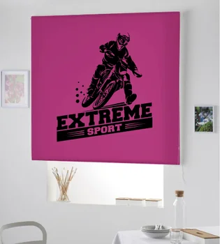 

Blind Iroa youth sports/Motocross 3 ROLLER BLINDS TRANSLUCENT! (FUCHSIA 100X175)