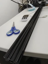 Extrusiones de aluminio con ranura en T, marco de perfiles de aluminio para máquina de grabado láser CNC, negro, 100-1200mm, 2020