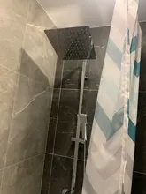 Shower-Mixer Faucet Wall-Mount Bath Rainfall Uythner Chrome/black Spout with Rotate-Tub