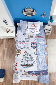 

Single Pique Set Made of 100% Cotton in Dynamic Fresh Color SAİLİFE BLUE