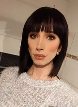 ISEEHAIR-peluca recta de cabello humano para mujer, hecha a máquina, con Color Natural, sin pegamento