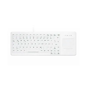 

Washable Disinfectable Keyboard Active Key AK-CB4400F-GUS Touchpad USB Backlighted White