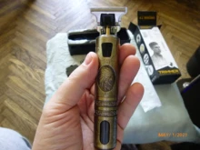 Cortadora de pelo eléctrica para hombre, afeitadora profesional de pelo Dragon Barber, sin cable, USB, 0mm