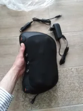 Almohada de masaje de cabeza relajante, VIBRADOR ELÉCTRICO para hombros, espalda, calefacción, terapia infrarroja, masajeador de cuello shiatsu, 8 unidades