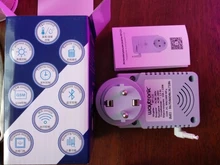 Enchufe de la UE, enchufe inteligente GSM, inglés, ruso, SMS, Control remoto, temporizador, controlador de temperatura con Sensor, enchufe de toma de corriente