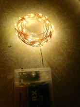 Light-String Garland Copper-Wire-Lights Battery-Power Festoon Fairy LED Christmas Feimefeiyou