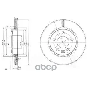Тормозной Диск(В Упаковке 2 Шт Цена За 1 Шт) Delphi арт. BG3893