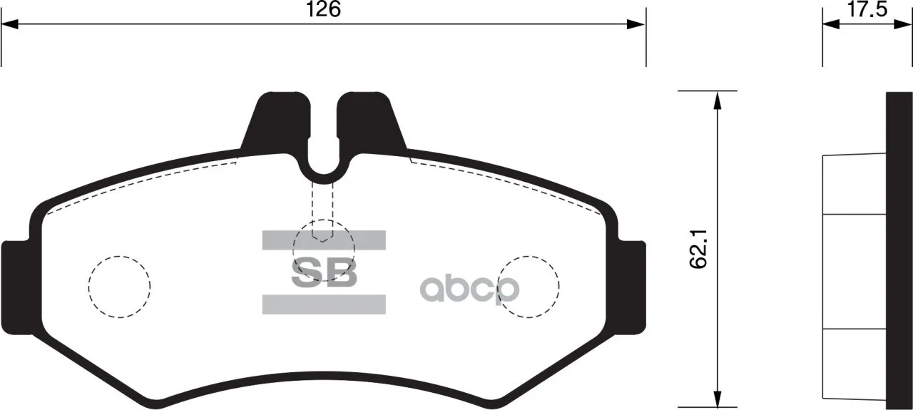 Колодки Тормозные Mercedes W463/Sprinter 97/Volkswagen Lt 9602 Задние Sangsin Brake Sp1278 Sangsin brake арт. SP1278