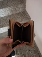 Cartera de moda para mujer, billetera corta, bolso de mano con huecos, monedero de cuero PU, tarjetero