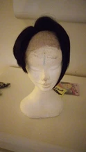 Zafiro corto Pixie pelucas de encaje corte Pixie Peluca de pelo Remy brasileño recto 150% de densidad máquina pelucas de cabello humano para las mujeres