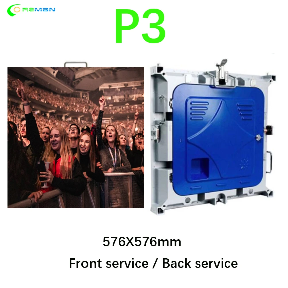 indoor p3 rental led wall message video board aluminum 3mm advertising panel display poster screen | Электронные компоненты и