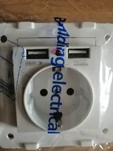 Eu-Power-Socket-Socket Wall-Socket Pc-Panel Usb-Charging-Port Russia SRAN White 