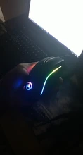 Hongsund-ratón óptico con cable USB para juegos de ordenador, luz RGB mejorada, 7200DPI, Macro programable, 7 botones