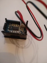 Mini voltímetro Digital de alta calidad para coche, batería de prueba de voltaje DC 2,4 V-30V, 2 cables, pantalla LED