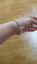 DOTEFFIL-pulsera de plata de ley 925 para mujer y hombre, brazalete con muchos abalorios circulares, joyería para hombre y mujer, regalo de boda al por mayor